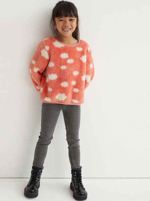 

H&M Girls Grey Super Soft Denim Leggings