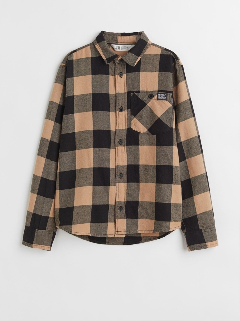 

H&M Boys Multicoloured Checked Cotton Flannel Shirt, Multi