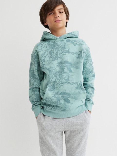 

H&M Boys Turquoise Blue Hooded Top