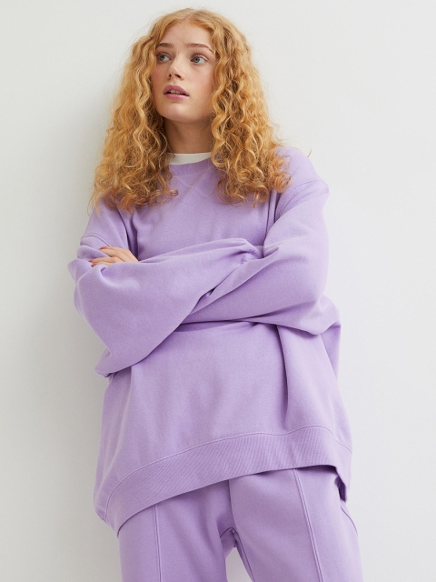 

H&M Woman Purple Sweatshirt