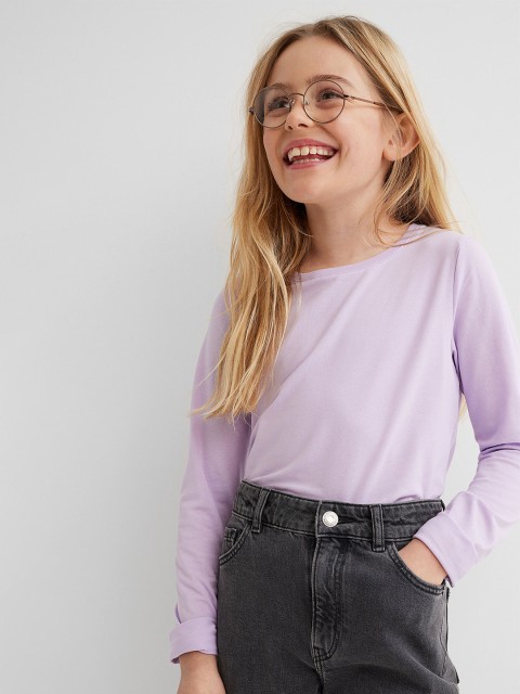 

H&M Girls Purple 3-pack jersey tops