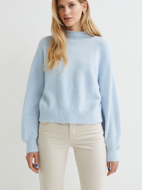 

H&M Woman Blue Fluffy jumper