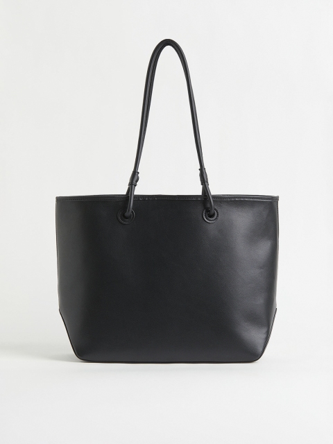 

H&M Women Black Solid Shopper Bag