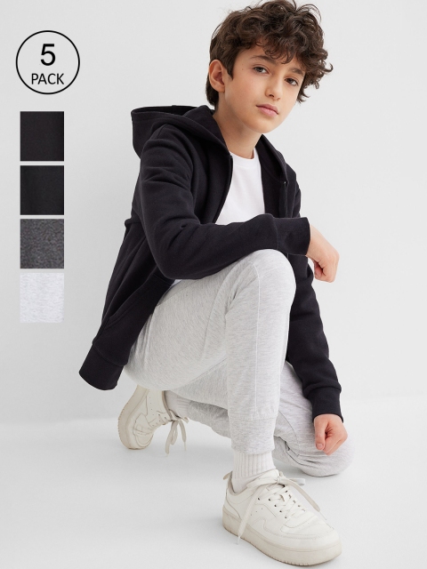 

H&M Boys 5-pack jersey joggers, Multi
