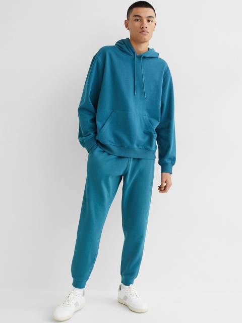 

H&M Men Blue Regular Fit Joggers, Turquoise blue