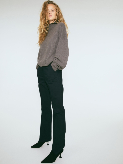 

H&M Women Blue Crease-leg trousers