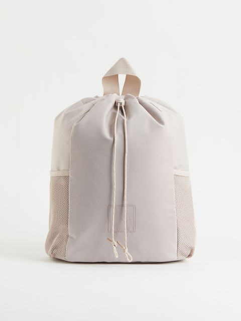 

H&M Women Beige Solid Backpack