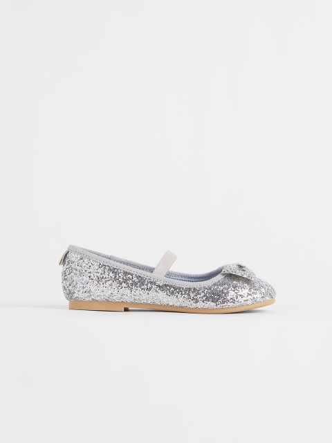 

H&M Girls Silver Festive Ballet Pumps