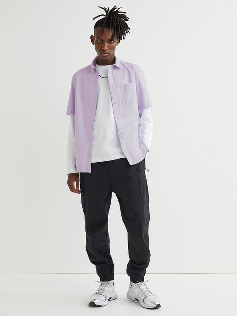 

H&M Men Purple Regular Fit Shirt
