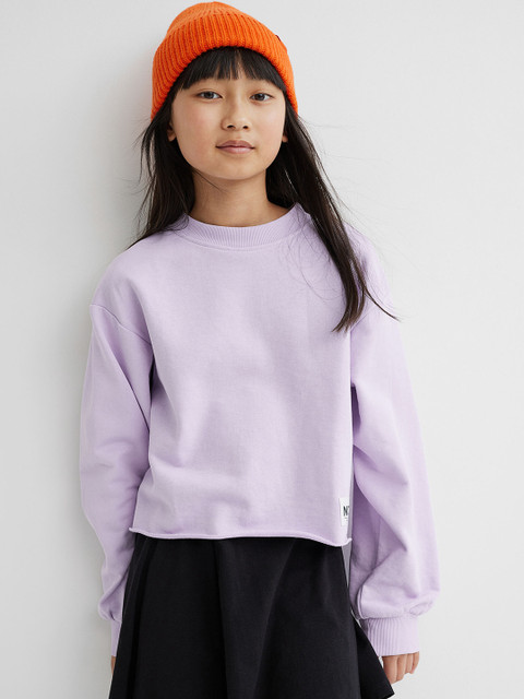 

H&M Girls Black & Purple 2-Piece Top and Skirt Set