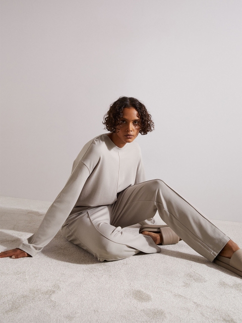 

H&M Woman Grey Long-sleeved top