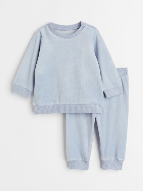 

H&M Girls Blue 2-Piece Velour Set
