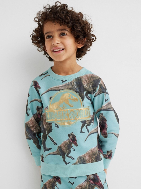 

H&M Boys Blue & Grey Printed 2-Piece Set