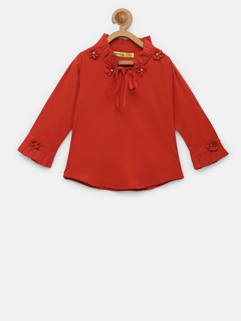 

NYNSH Red Tie-Up Neck Top