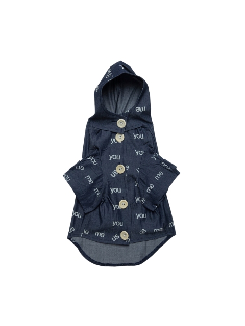 

Lulala Blue Printed Hooded Dog Dress