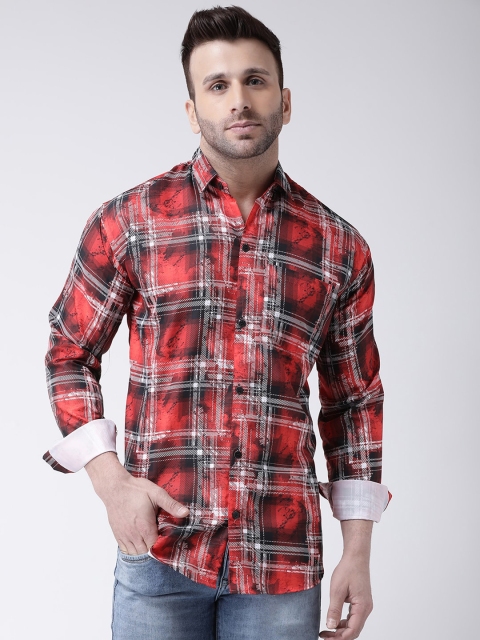 

KHADIO Men Multicoloured Tartan Checks Checked Casual Shirt, Multi