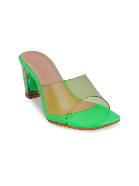 

SCENTRA Green Block Mules