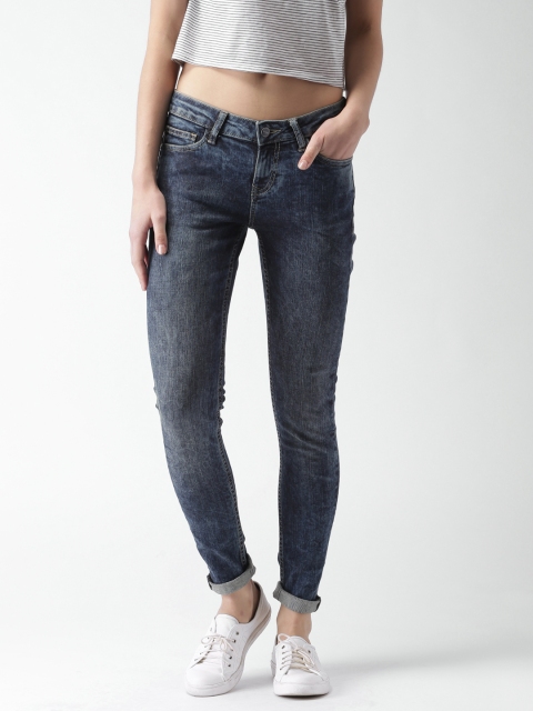 

Mast & Harbour Women Blue Skinny Fit Jeans