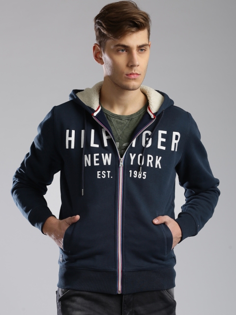 

Tommy Hilfiger Navy Hooded Sweatshirt, Navy blue
