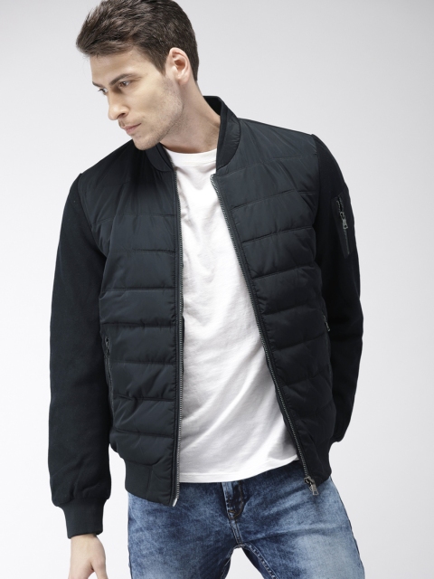 

Celio Men Navy Blue Solid Puffer Jacket