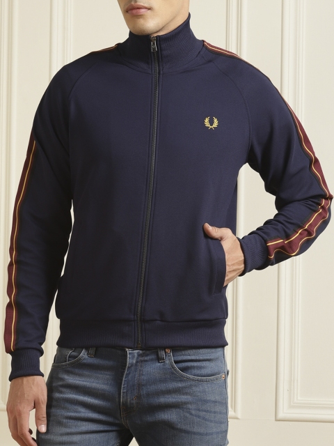

Fred Perry Men Navy Blue Water Resistant Bomber Jacket