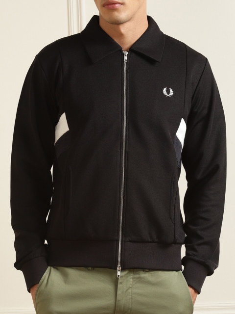 

Fred Perry Men Black Water Resistant Bomber Jacket