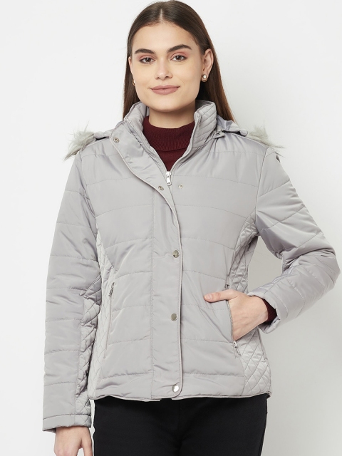 

METTLE Women Grey Parka Jacket