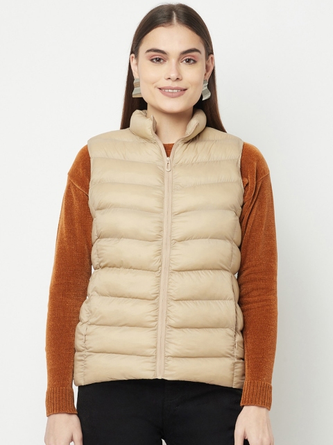 

METTLE Women Beige Padded Jacket