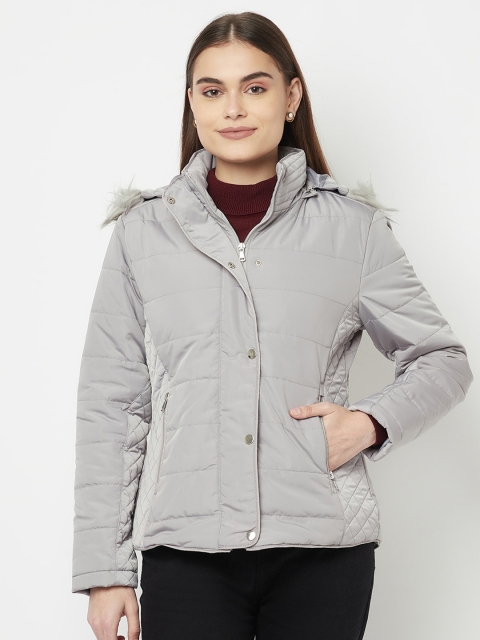 

METTLE Women Grey Parka Jacket