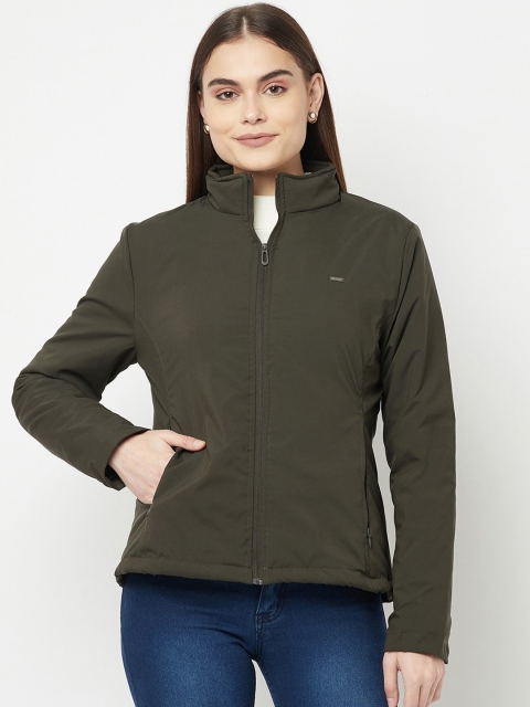 

METTLE Women Olive Green Tailored Jacket