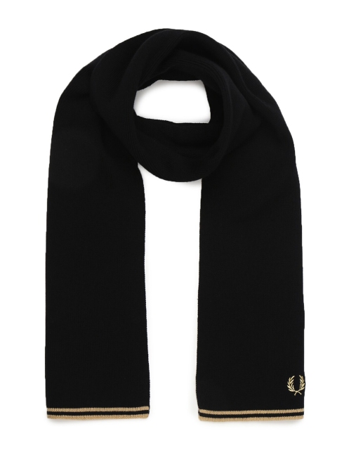 

Fred Perry Men Black Brand Logo Scarf