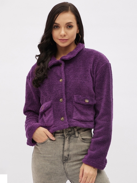 

Harpa Women Purple Fleece Sweatshirt