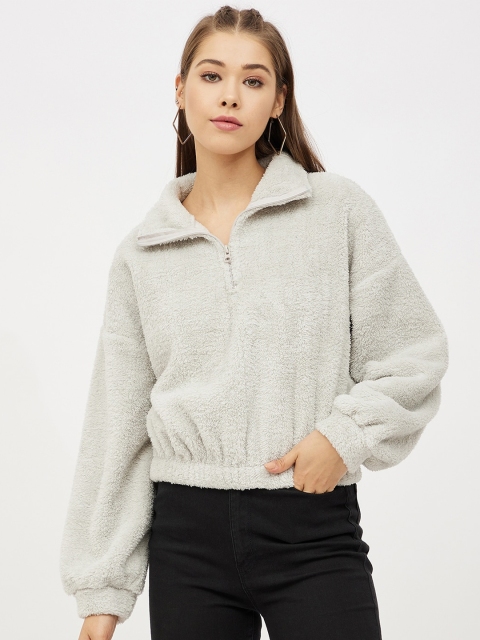 

Harpa Women Grey Fleece Sweatshirt
