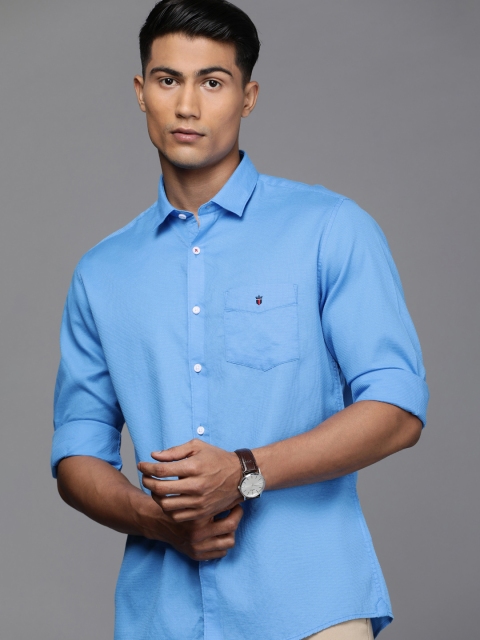 

Louis Philippe Sport Men Blue Slim Fit Pure Cotton Casual Shirt