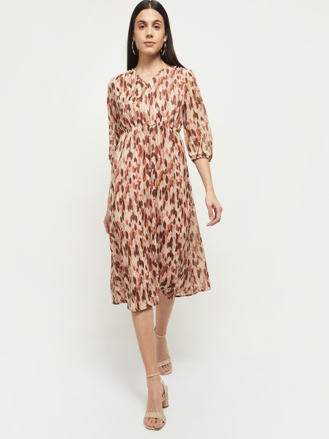 

max Brown Floral Dress