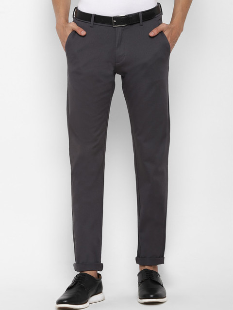 

Allen Solly Men Grey Slim Fit Trousers