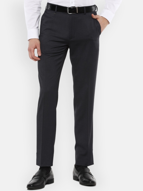 

Van Heusen Men Grey Slim Fit Trousers