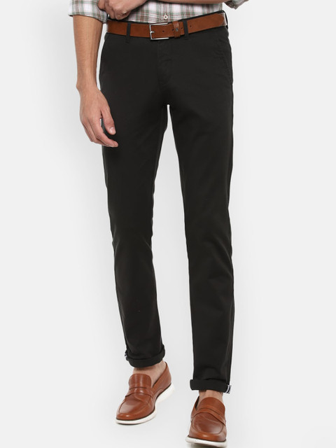 

Van Heusen Sport Men Black Slim Fit Trousers