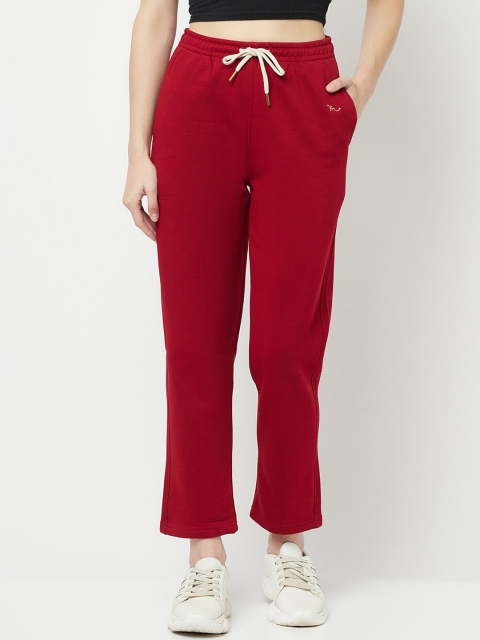 

METTLE Women Maroon Cotton Track Pants
