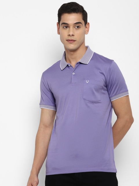 

Allen Solly Men Purple Polo Collar T-shirt