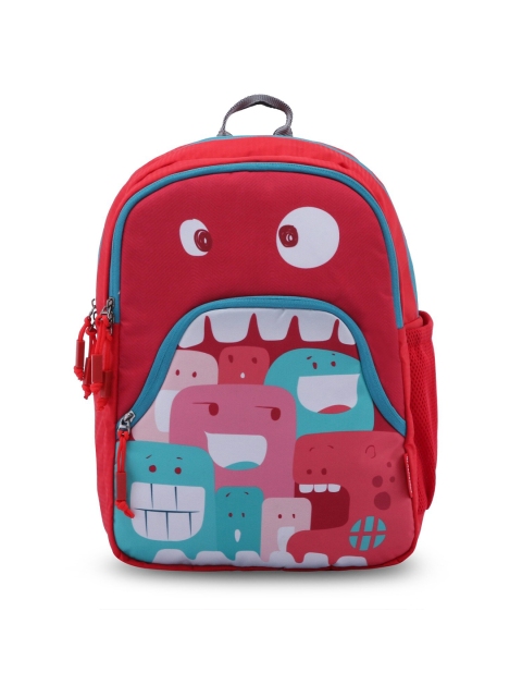 

Harissons Unisex Red & Blue Graphic Printed Backpack
