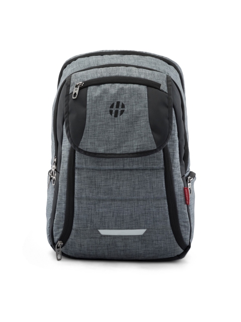 

Harissons Unisex Grey & Black Colourblocked 15 Inch Backpack