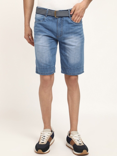 

V2 Value & Variety Men Blue Faded Denim Shorts