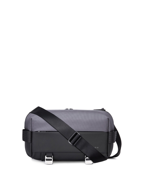 

BANGE Unisex Grey & Black Crossbody Sling Bag