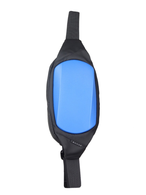 

BANGE Unisex Black & Blue Crossbody Sling Bag
