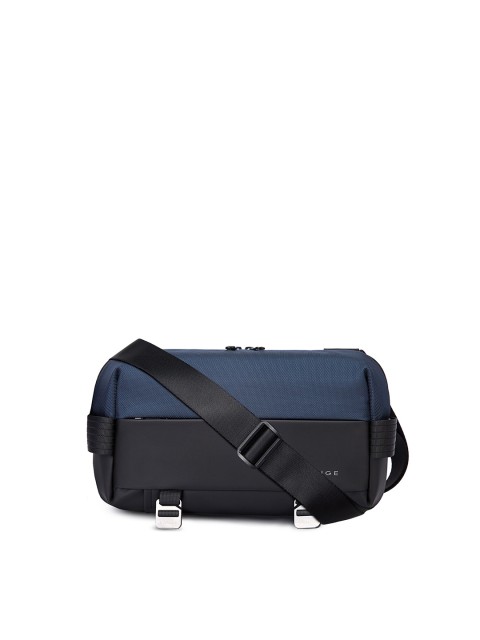 

BANGE Black & Blue Clourblocked Waterproof Crossbody Sling Bag