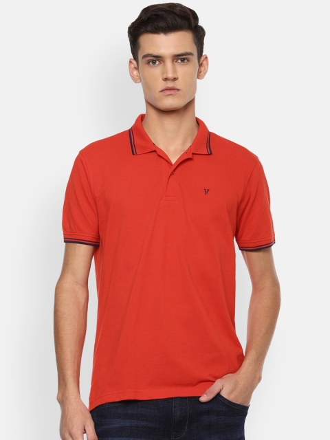 

Van Heusen Sport Men Red Polo Collar Pure Cotton T-shirt