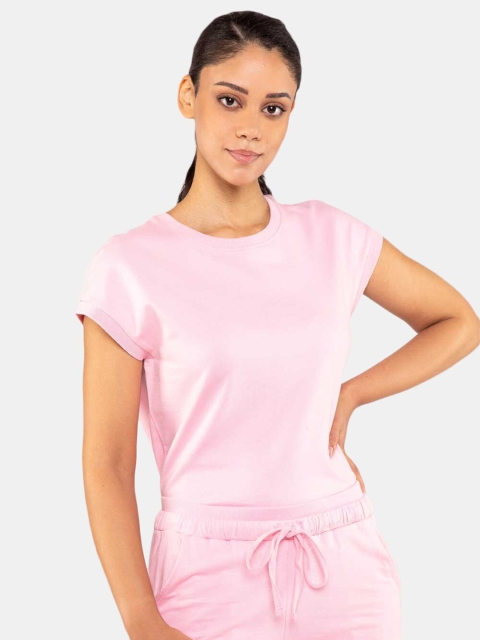 

BLUEAGE Women Pink T-shirt