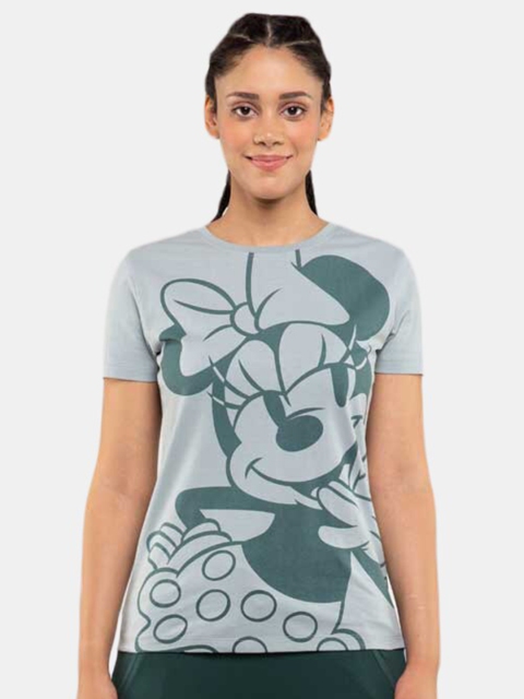 

BLUEAGE Women Blue Minnie Mouse Printed T-shirt
