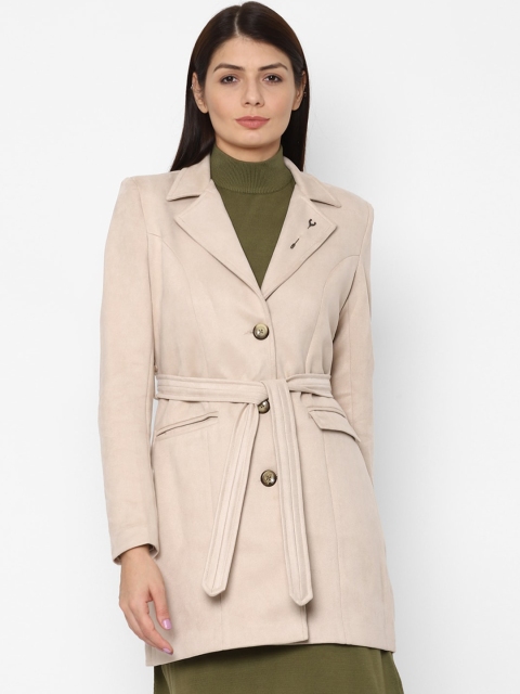 

Allen Solly Woman Women Beige Longline Tailored Jacket